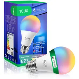 Nous Smart Light Lampe 9 W E27 RGB 1 St.