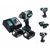 Makita DTW 700 RG Akku Schlagschrauber 18 V 700 Nm 1/2" XPT Brushless + 2x Akku 6,0 Ah + Ladegerät