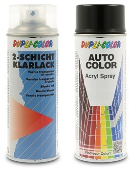 Dupli Color 400 ml Auto-Color Lack blau-schwarz 8-0400 + 400ml 2-Schicht-Klar