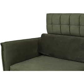 Smart Schlafsofa mit verstellbaren Kopfstützen Momoka ¦ grün ¦ Maße (cm): B: 226 H: 90 T: 104.0