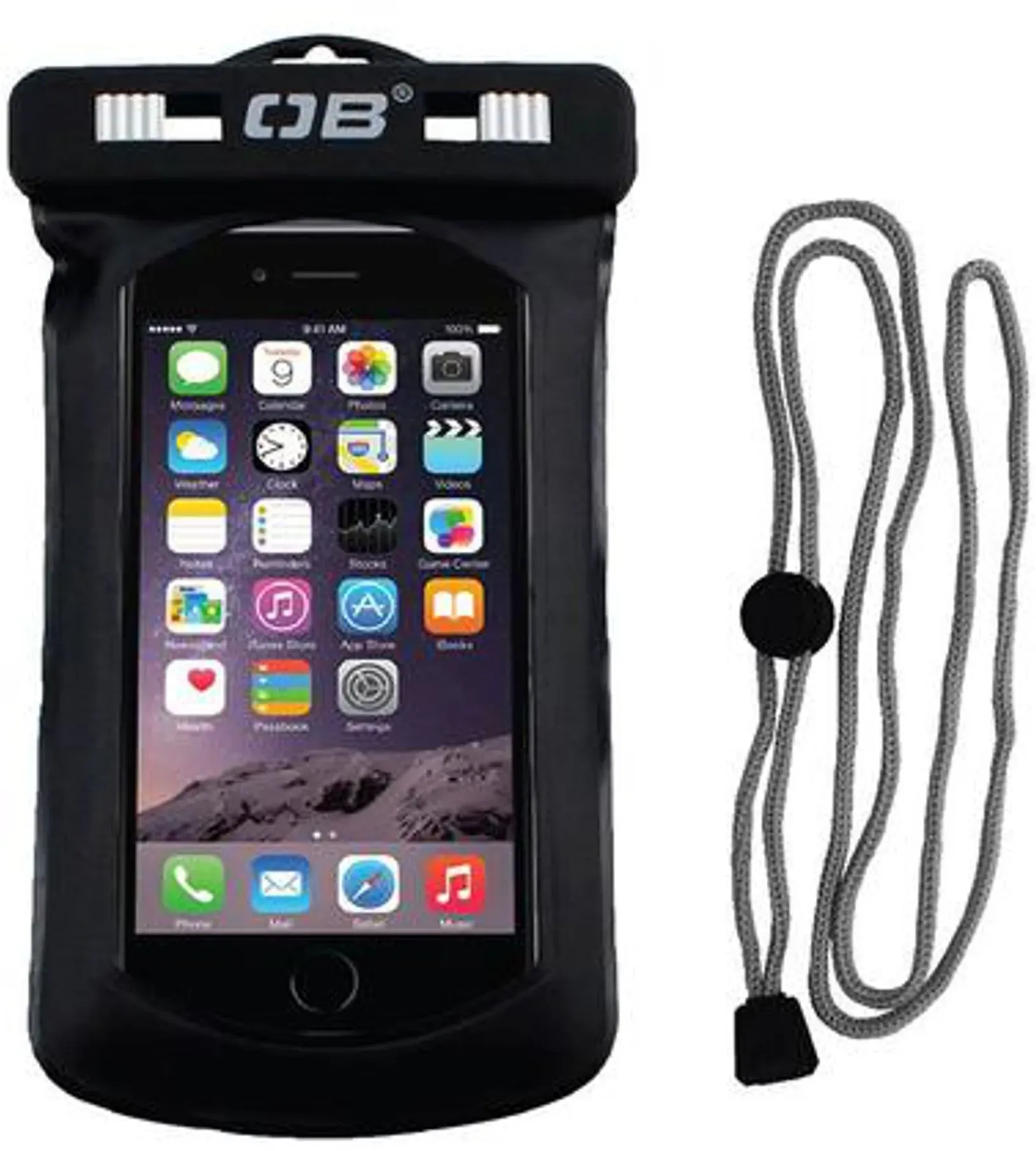 Overboard wasserdichte Handy iPhone Tasche schwarz bag iphone, Konfiguration: L