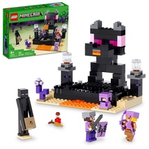 LEGO Minecraft The End Arena 21242, Player-vs-Player Schlacht Playset mit Lava, Ender Dragon and Enderman Figures, Action-Toys für Kinder 8 Plus Jahre alt