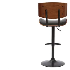 miliboo Design-Barhocker höhenverstellbar  schwarz