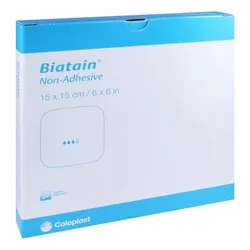 Biatain Schaumverband 15x15 cm nicht haftend