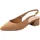 TAMARIS Damen Sling Pump mit Blockabsatz Leder, braun, 40 EU