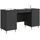 vidaXL Schreibtisch mit Regal Schwarz 142,5 x 50 x 75 cm Holzwerkstoff