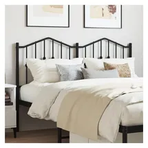 vidaXL Kopfteil Metall Schwarz 140 cm