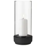 Stelton Windlicht Hurricane Glas Schwarz