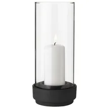 Stelton Windlicht Hurricane Glas Schwarz