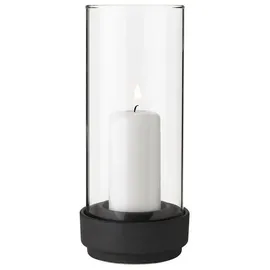 Stelton Windlicht Hurricane Glas Schwarz