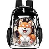 WCEECE Schulrucksack Rucksack Schule Schultasche Hund Rucksack Schulranzen Für Teenager Jungen Mädchen Schüler Freizeitrucksack Rucksack Outdoor Reise Daypacks Wasserdicht PVC - 43X32.5cm