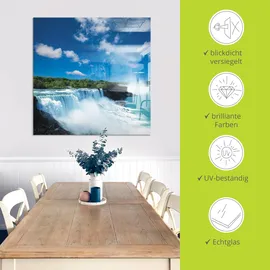ARTland Niagara blau (farbe bild(er): blau), B:125cm H:50cm, Bilder, in verschiedenen Größen