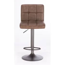 BIZZOTTO Barhocker Greyson 2er-Set aus Kunstleder, höhenverstellbar, klassisch, Braun, gepolstert