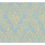 A.S. Création A.S. Creation Metallic Silk 306595 Vliestapete barock 10,05 m x 0,53 m blau grün metallic Made in Germany 30659-5