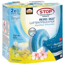 Pattex AERO 360° Wildblumenwiese Tabs Nachfüllpack, reduzieren Feuchtigkeit und schlechte Gerüche, Nachfülltabs für Luftentfeuchter AERO 360°, 2er-Pack (2x450g)
