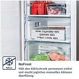 Bosch Serie 4 KGN49XIEA Kühl-Gefrierkombination (438 l, 2030 mm hoch, Inox-antifingerprint)