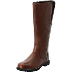 Weitschaftstiefel SHEEGO "Große Größen", Damen, Gr. 42, XXL-Schaft, braun, Obermaterial: 100% Leder, klassisch, Schuhe