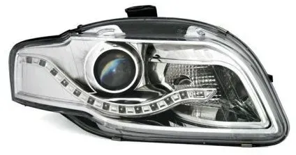 Kristall-Scheinwerfer für Audi A4 B7 (2004–2008) - Chrom