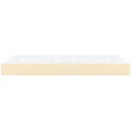 vidaXL Taschenfederkernmatratze Creme 90 x 200 cm H3