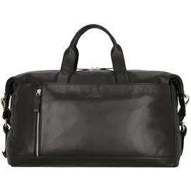 Alassio Weekender Reisetasche Leder 50 cm schwarz
