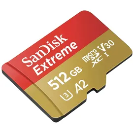 SanDisk Extreme microSDXC UHS-I U3 A2 V30 + SD-Adapter 512 GB