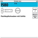 Reyher Flachkopfschraube ISO 1580 Schlitz M4x 20 A 4 1000 Stück