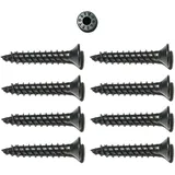 foto-kontor 8 Assy Senkkopf Spezial Holzschrauben 3x15mm in schwarz Gewinde asymmetrisch Lautsprecherschrauben