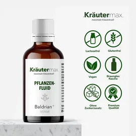 kräutermax – naturheilmittel seit 1890 Kräutermax Baldrian plus Hafer Tropfen 50 ml