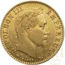 10 Francs Goldmünze Frankreich Napoleon III