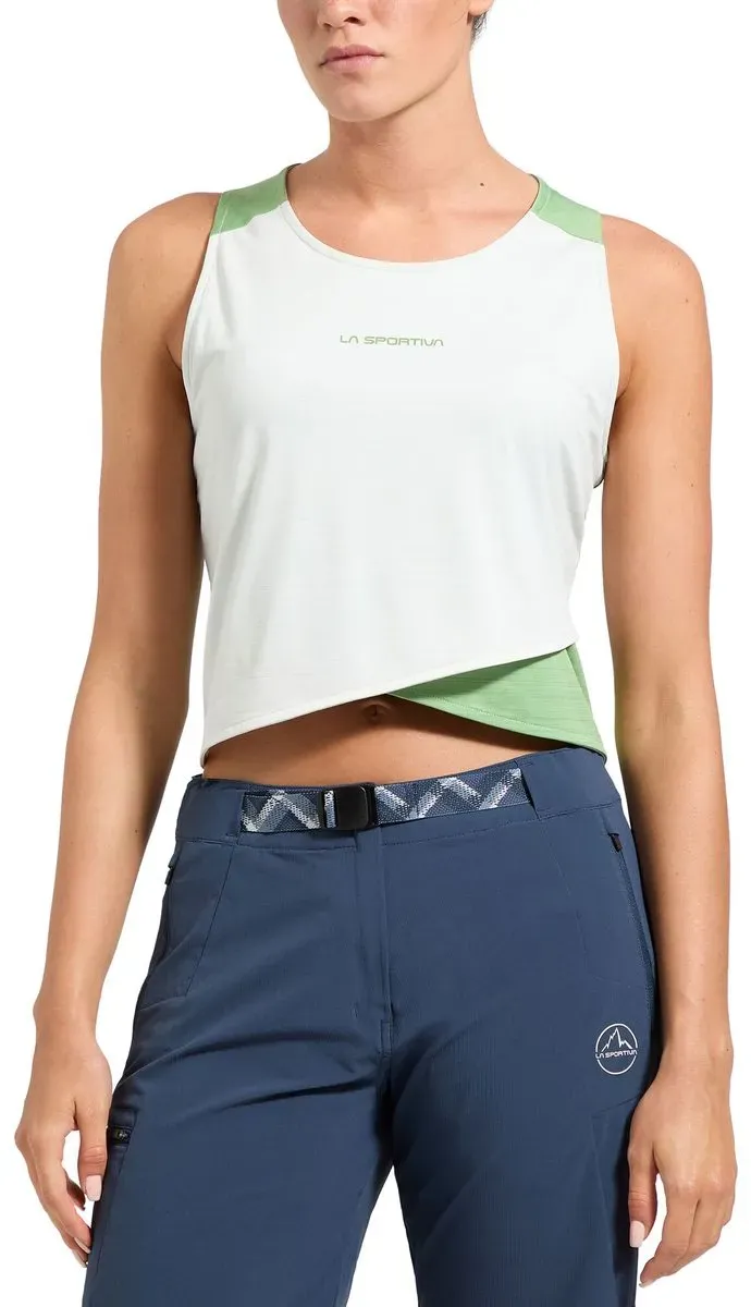 La Sportiva Sunfire Tank Women chalk/aspen green (W04E37) L