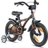 PROMETHEUS BICYCLES Kinderfahrrad 14 Zoll ab 4 Jahre mit Stützräder und Rücktritt 14"