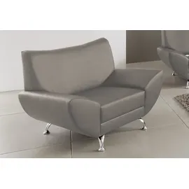 Home Affaire Sessel HOME AFFAIRE "Saltare elegant und komfortabel, toller Designfuß", grau, B:112cm H:83cm T:82cm, Luxus-Microfaser ALCAZAR (100% Polyester);Feinstruktur (100% Polyester);Kunstleder SOFTLUX, Sessel, Sessel