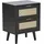Beliani Nachtschrank Opoco 30 x 40 x 52 cm Schwarz/Beige