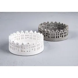 Rayher Silikon Gießform Schale Häuserrand 13,2 cm ø Höhe 5 cm