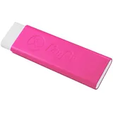 Laufer Läufer 69264 Radierer, Radiergummi für Bleistifte und Farbstifte, pink, mit Schutzhülle, Radierer für die Hosentasche