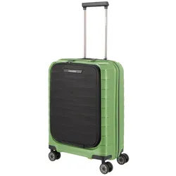 Travelite MOOBY S + Vortasche Grün, grün, XS (Handgepäck mit 23cm Tiefe) mit Vordertasche