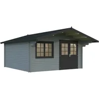Palmako Gartenhaus Britta 17,5 m2 - 40 mm Grau