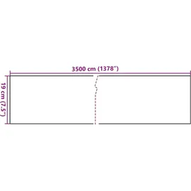 vidaXL Sichtschutz 35 x 19 x 19 cm Weiß PVC 4 St.