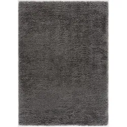 Hochflor-Teppich »Porto«, rechteckig, 45 mm Höhe, Wohnzimmer, Langflor, Shaggy Teppich, 58816833-0 dunkelgrau 45 mm