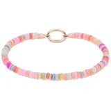 TAMARIS Charm-Armband Edelstahl mit Naturstein beige 18,5 cm