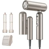 DREAME Pocket Neo Hochgeschwindigkeits-Haartrockner,3 Formen klappbar,300g leicht,300 Millionen negative Ionen/cm3, 57 °C konstante Temperatur, Gold