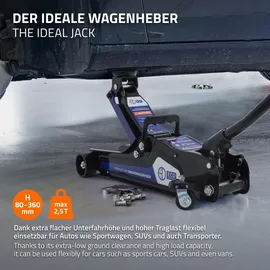 ECD Germany Adapter Stahl 80-360 mm schwarz