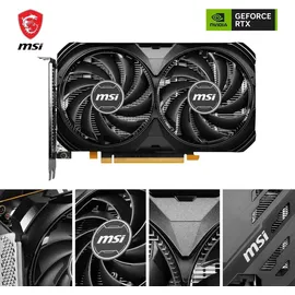 MSI GeForce RTX 4060 Ventus 2X Black 8G OC 8 GB GDDR6 V516-004R
