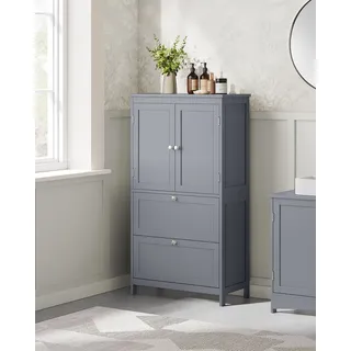 VASAGLE Badkommode 30 x 60 x 110 cm Grau