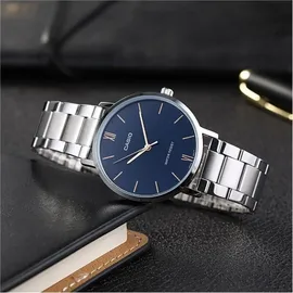 Casio analog MTP-VT01D-2BUDF (A1613) - Dunkelblau/Silber