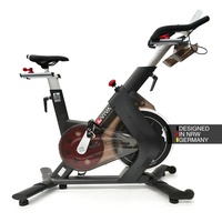 AsVIVA S15 Indoor Cycle Speedbike BT | Kinomap Kompatibel | SPD-Klickpedale | Elektrisch einstellbarer Widerstand | Leiser Riemenantrieb | Max. Gewichtsbelastung 150 kg | Designed in Germany