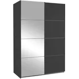 Rauch Schwebetürenschrank QUADRA 136 x 210 x 0 cm Grau