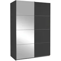 Rauch Schwebetürenschrank QUADRA 136 x 210 x 0 cm Grau