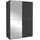Rauch Schwebetürenschrank QUADRA 136 x 210 x 0 cm Grau