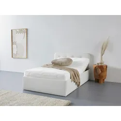 Polsterbett "Rostock", weiß, L:210cm, Bezug 100% Polyurethan, Polsterung: Polsterwatte, Material Gestell: gepolsterter Holzwerkstoff, WESTFALIA SCHLAFKOMFORT, Betten, auch mit Stauraum und Kopfteilverstellung erhältlich